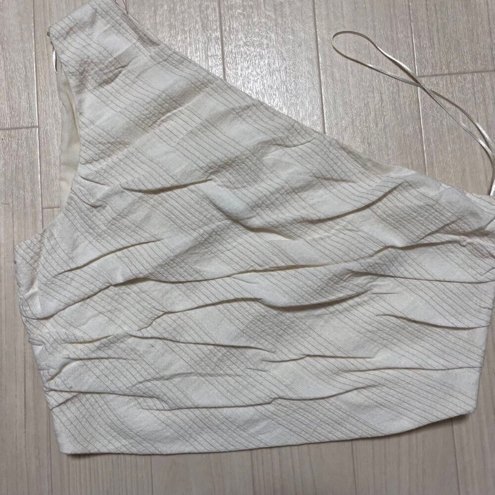 ZARA one shoulder beige SIZE  XS 7813/168/075
